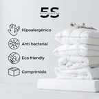 Cama Europea King Aura Con Respaldo Base Dividida 180 cm X 200 cm