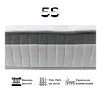 Cama Europea 2 Plazas Base Dividida Con Respaldo Stella