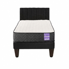 Cama Europea 1.5 Plazas Aura Con Respaldo Colores 105 cm x 190 cm