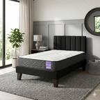 Cama Europea 1.5 Plazas Aura Con Respaldo Colores 105 cm x 190 cm