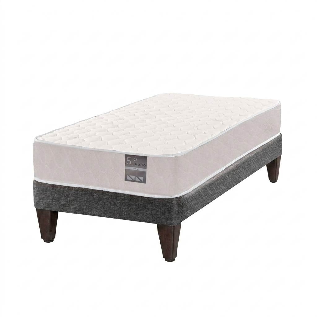 Cama Europea 1.5 Plazas Luna Colores 105 X 190 Cm
