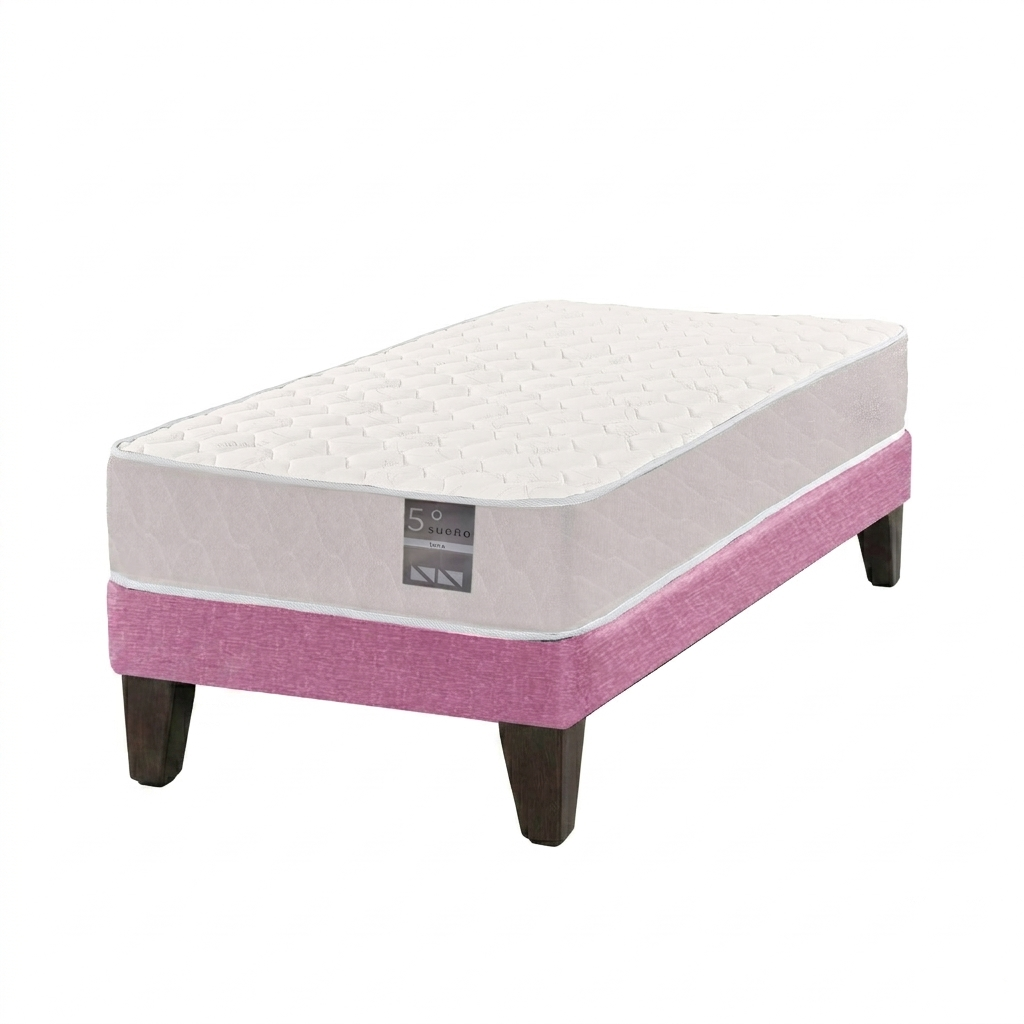 Cama Europea 1.5 Plazas Luna Colores 105 X 190 Cm