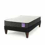 Cama 1.5 Plazas Base Europea Colchón Aura