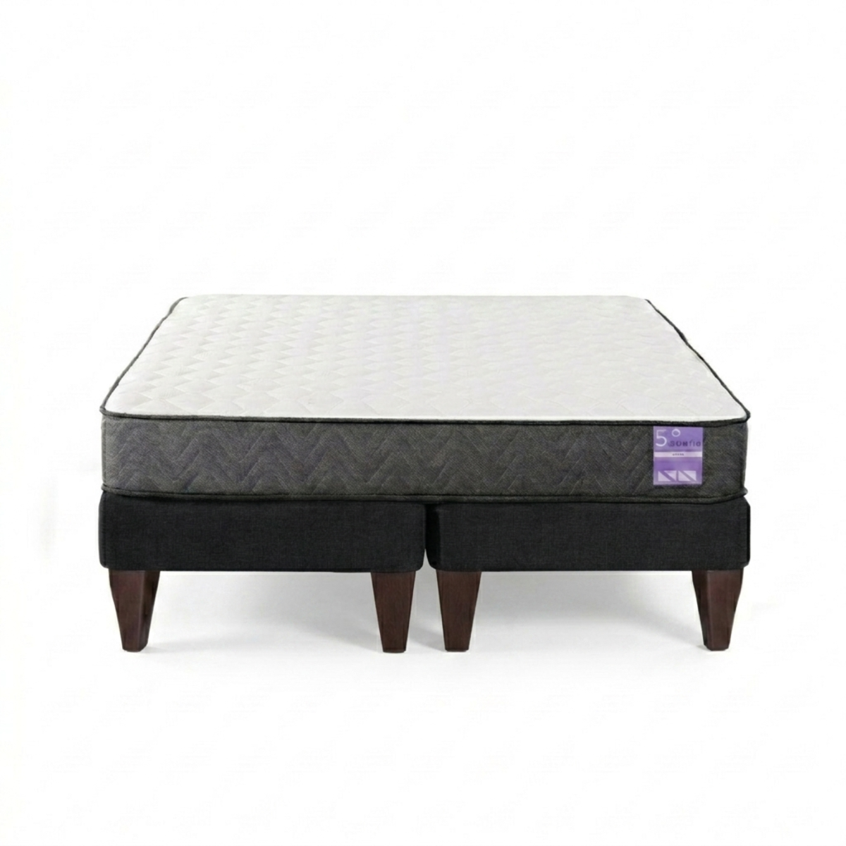 Cama 2 Plazas Base Separada Europea Colchón Aura