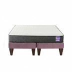 Cama 2 Plazas Base Separada Europea Colchón Aura