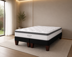 Cama Europea 2 Plazas Base Dividida  Stella