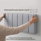 Respaldo De Cama 2 Plazas Tubular 150 cm X 65 cm