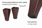 Cama Europea 2 Plazas Colchón Aura + Respaldo Tubula