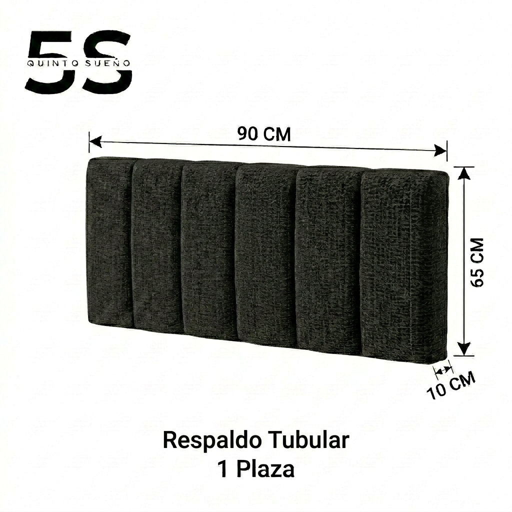 Respaldo De Cama 1 Plaza  Tubular 90 cm X 65 Cm