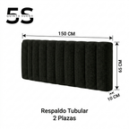 Respaldo De Cama 2 Plazas Tubular 150 cm X 65 cm