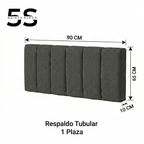 Cama Europea 1 Plaza Luna Con Respaldo Colores 90 X 190 Cm