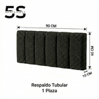 Cama Europea 1 Plaza Luna Con Respaldo Colores 90 X 190 Cm
