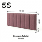 Cama Europea 1 Plaza Luna Con Respaldo Colores 90 X 190 Cm